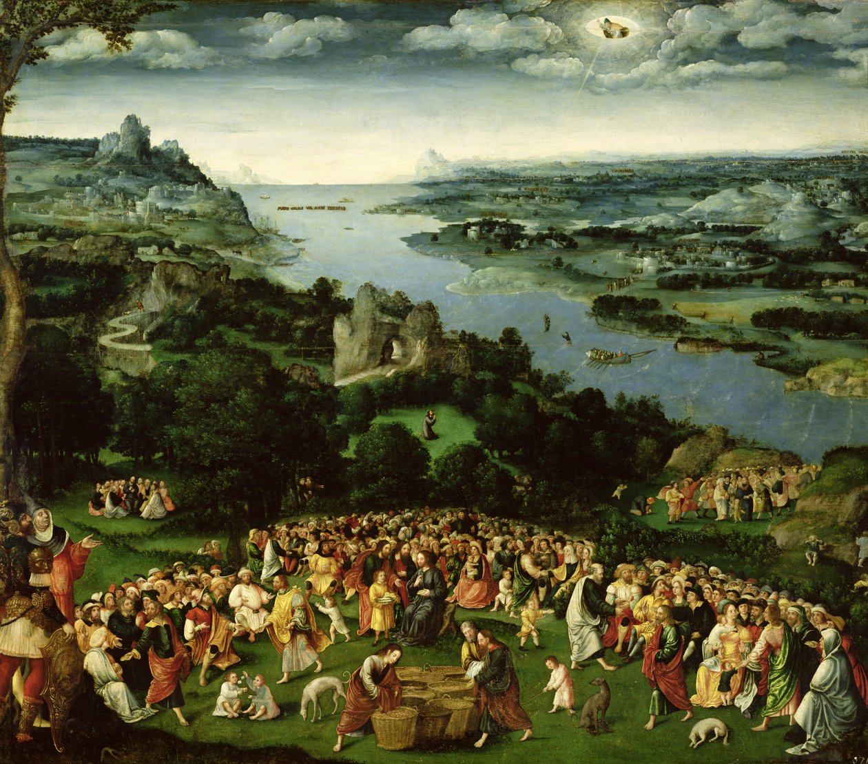 Die Speisung der Fünftausend von Joachim Patenier
