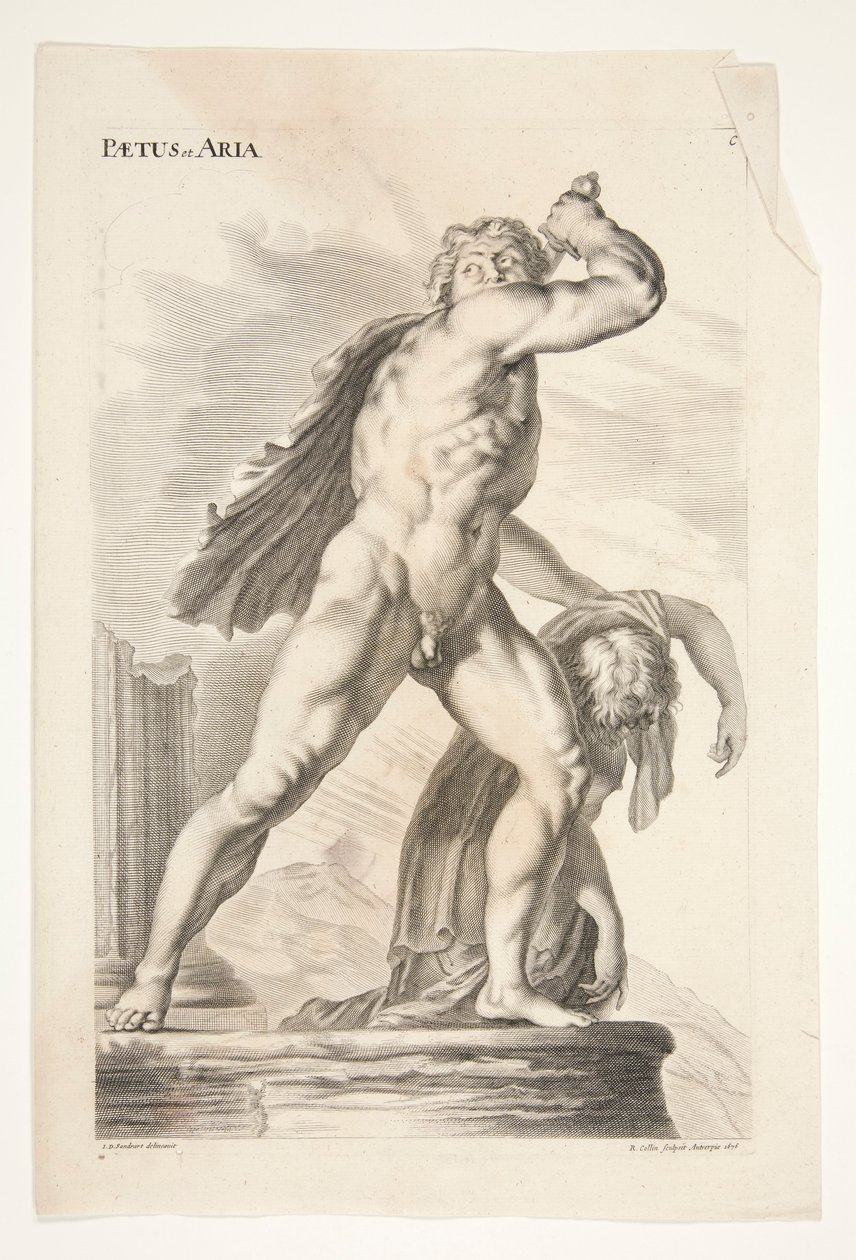 Paetus und Aria, aus Sculpturae Veteris Admirata von Joachim von Sandrart