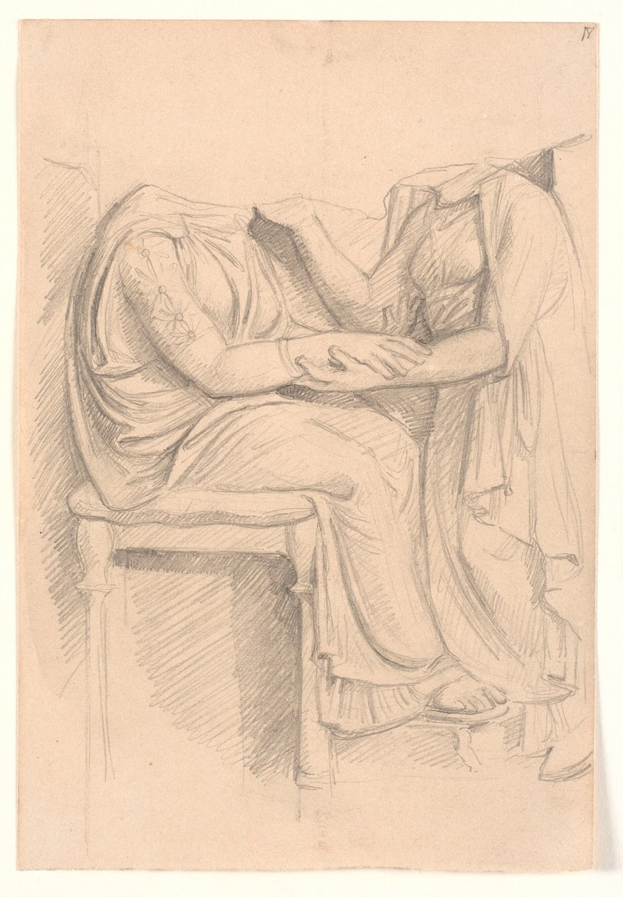 Studie nach attischem Grabrelief von Joakim Frederik Skovgaard