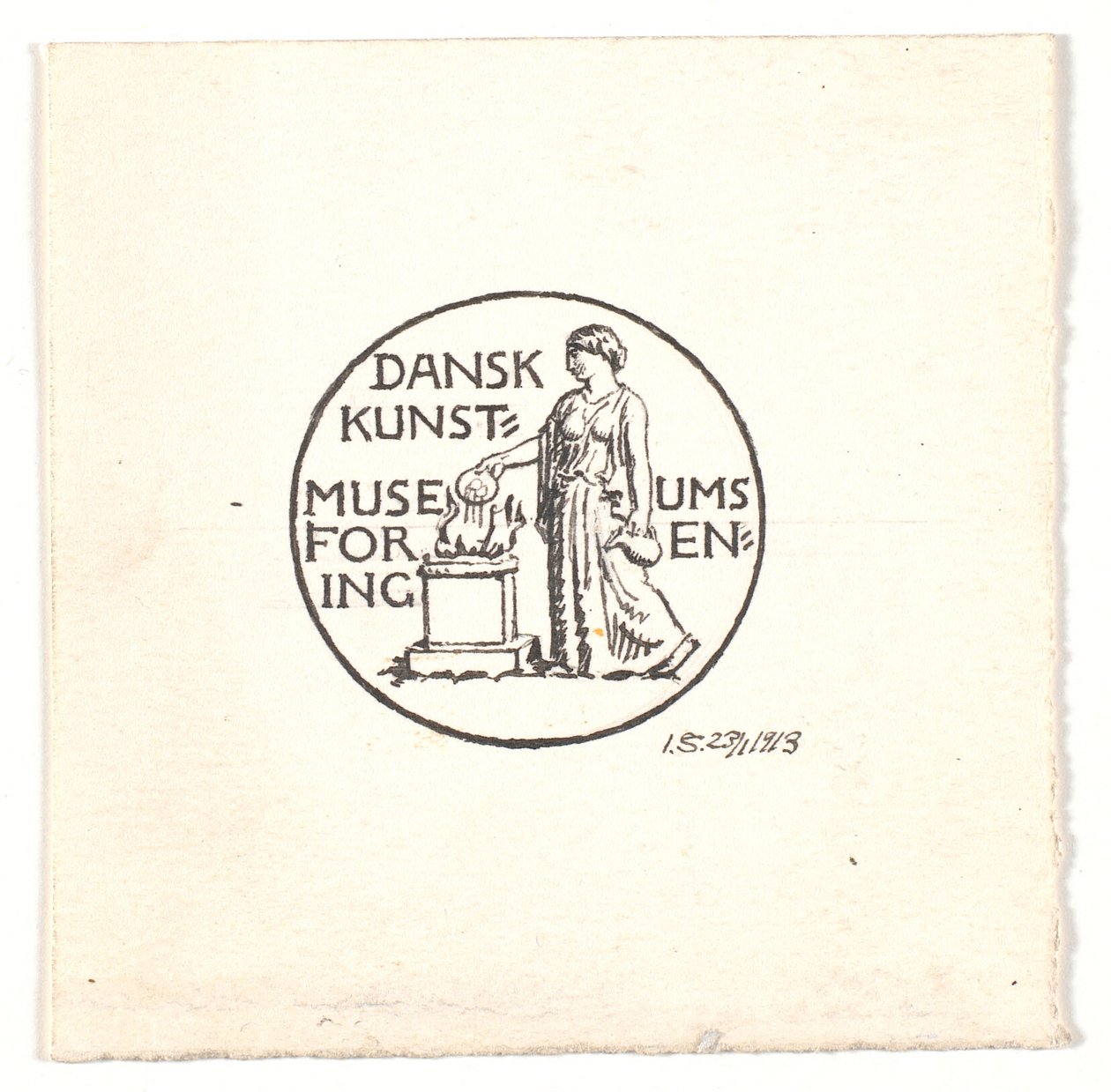 Entwurf für eine Vignette für die Dänische Museums Kunstforening von Joakim Frederik Skovgaard