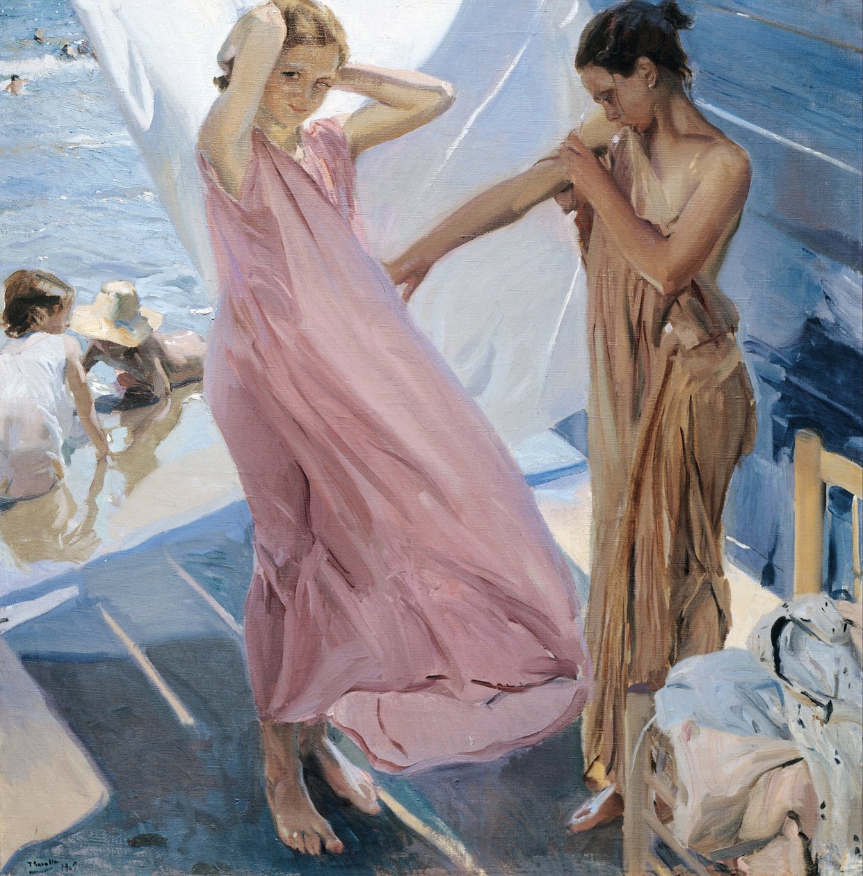 Nach dem Bad, Valencia von Joaquín Sorolla