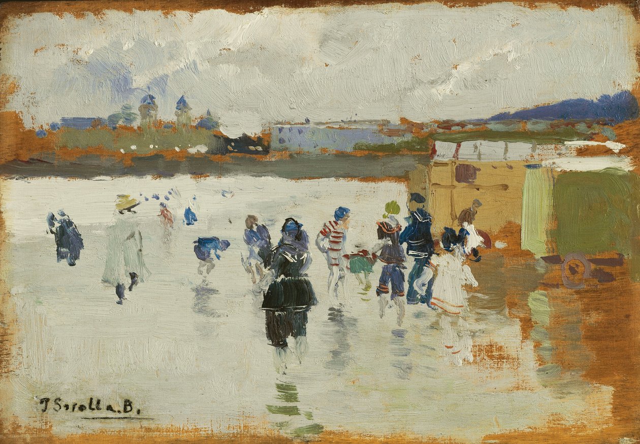 Strand von La Concha, San Sebastián, 1906 von Joaquín Sorolla