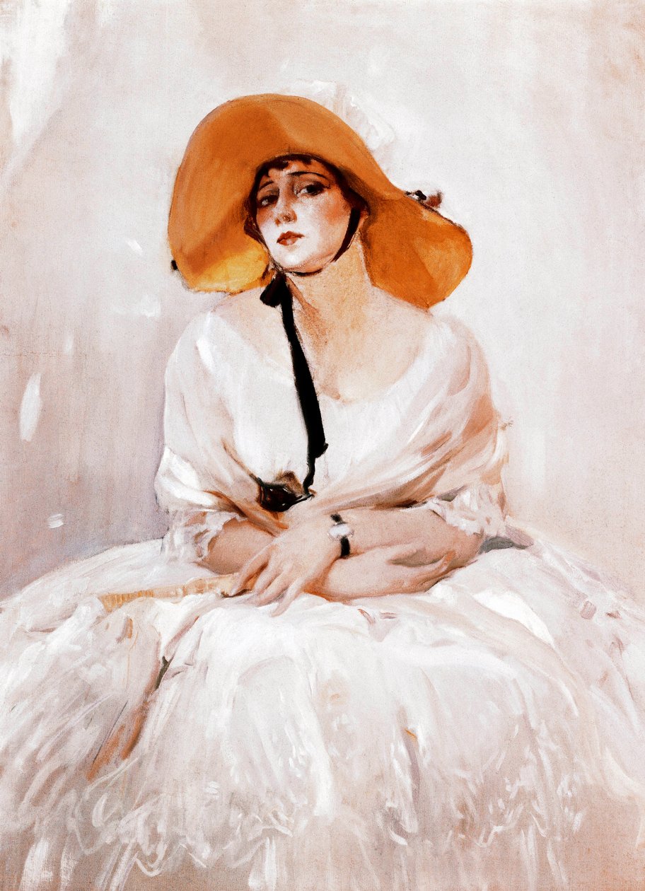 Porträt von Raquel Meller (1888-1962), spanische Sängerin und Schauspielerin. Detail. Gemälde von Joaquin Sorolla (1863-1923). 1919. Madrid. Sorolla-Museum. von Joaquín Sorolla