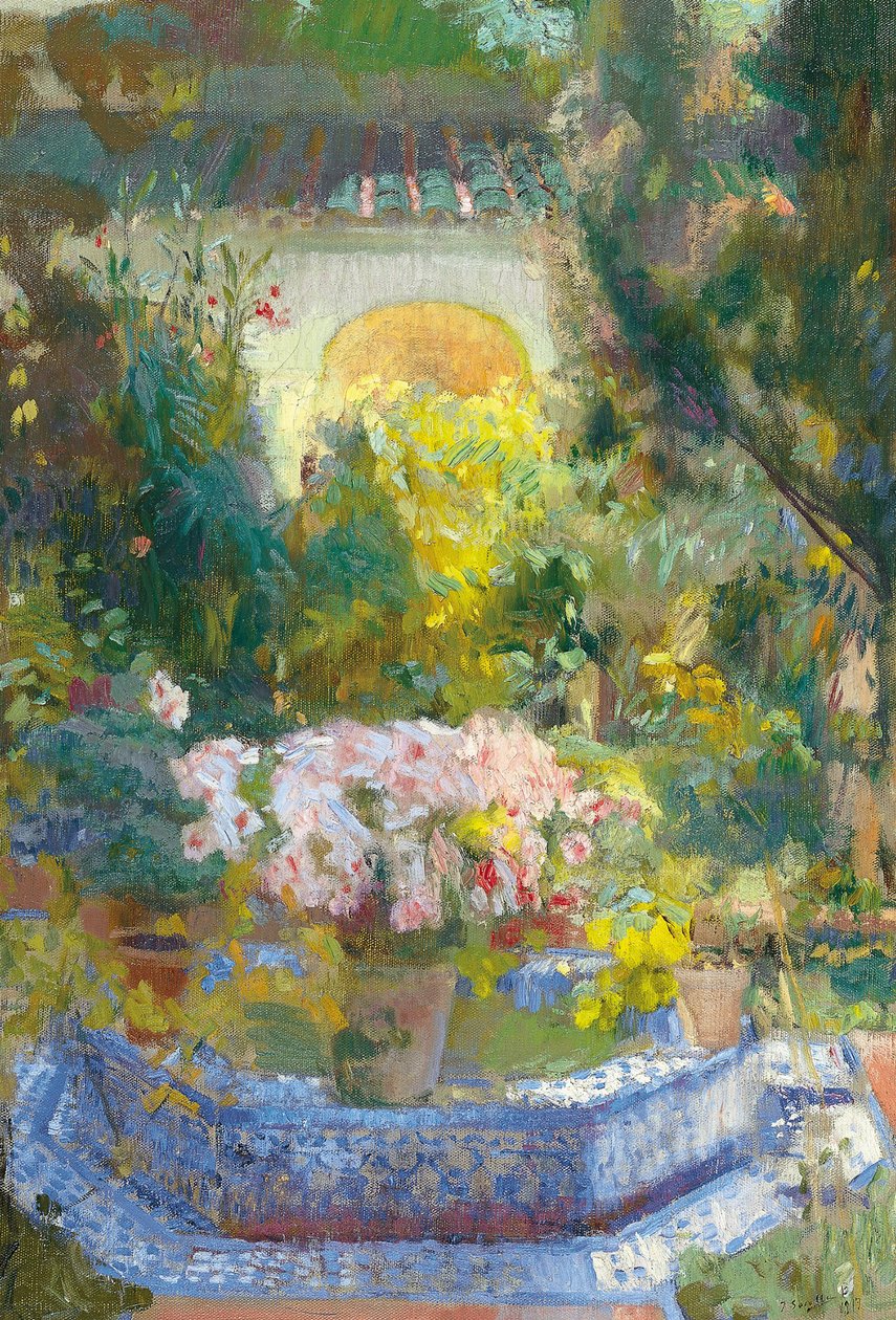 Der Hof des Sorolla-Hauses von Joaquin Sorolla y Bastida