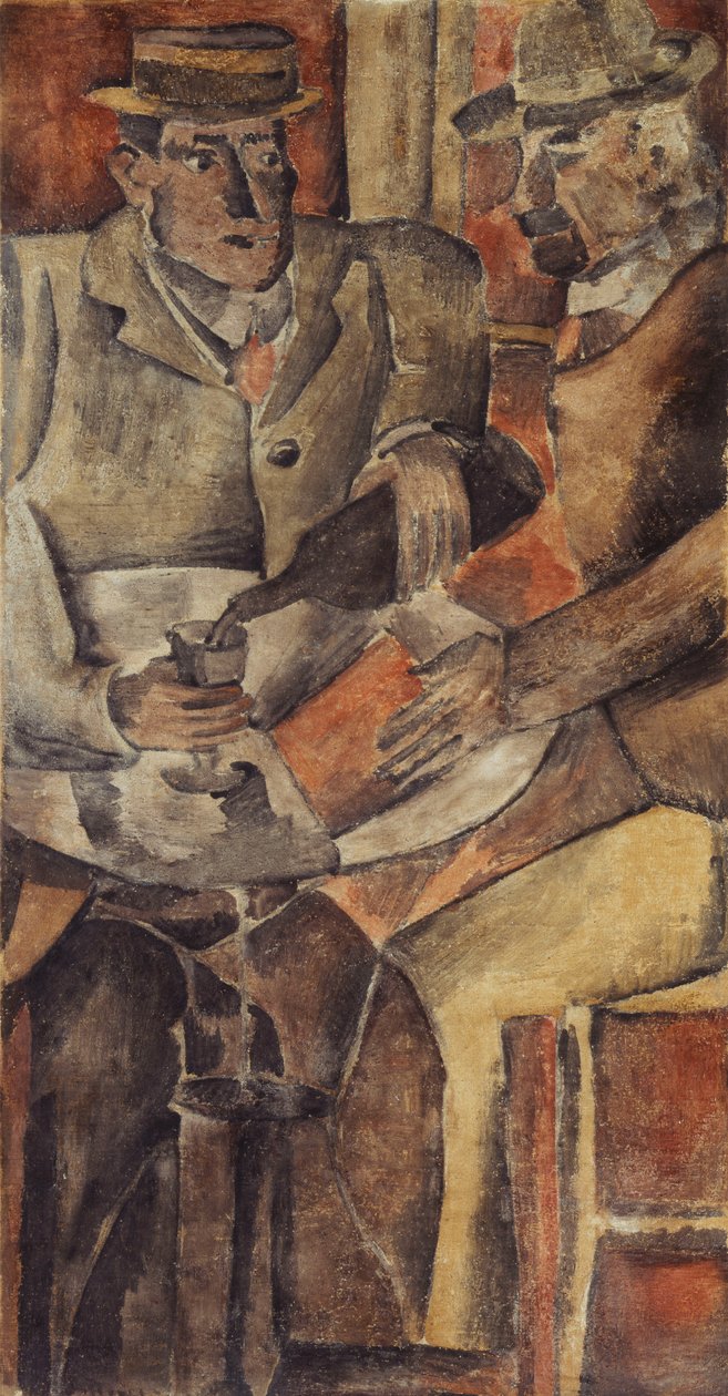Café-Treffen, ca. 1926 von Joaquín Torres García