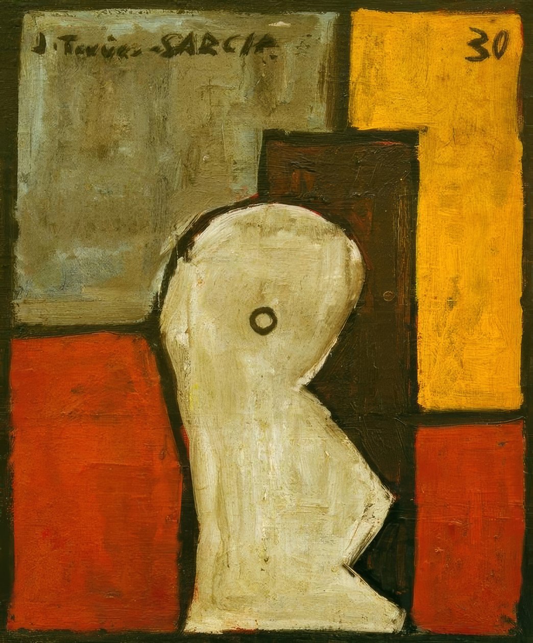 Struktur mit abstrakter Form von Joaquín Torres García