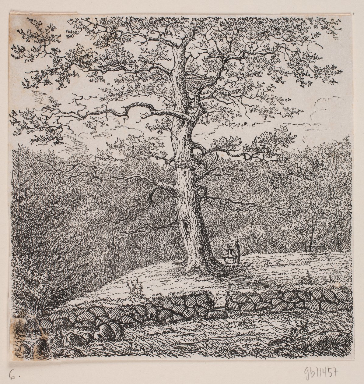 Niels Ebbesens Eiche bei Nørreris von Johan Aagaard