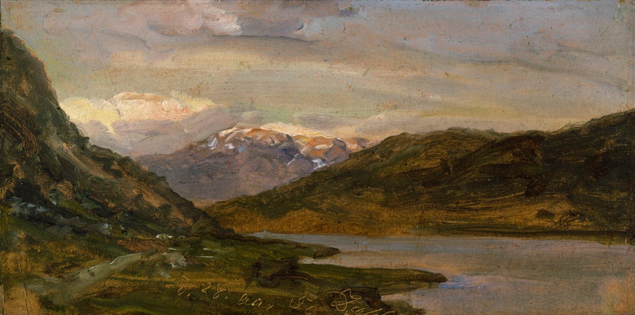 Fra Nystuen auf Filefjell von Johan Christian Dahl