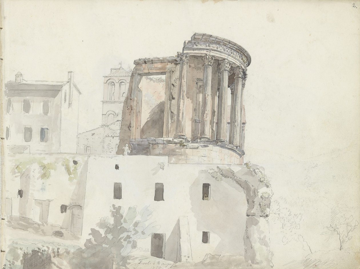 „Vesta-Tempel“, Tivoli von Johan Christian Dahl