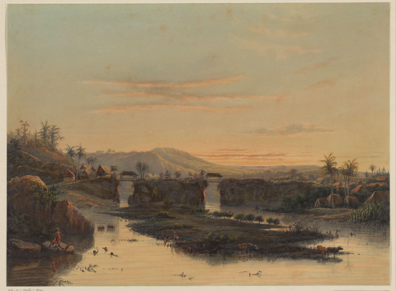 Ansicht der Umgebung von Batavia von Johan Conrad Greive