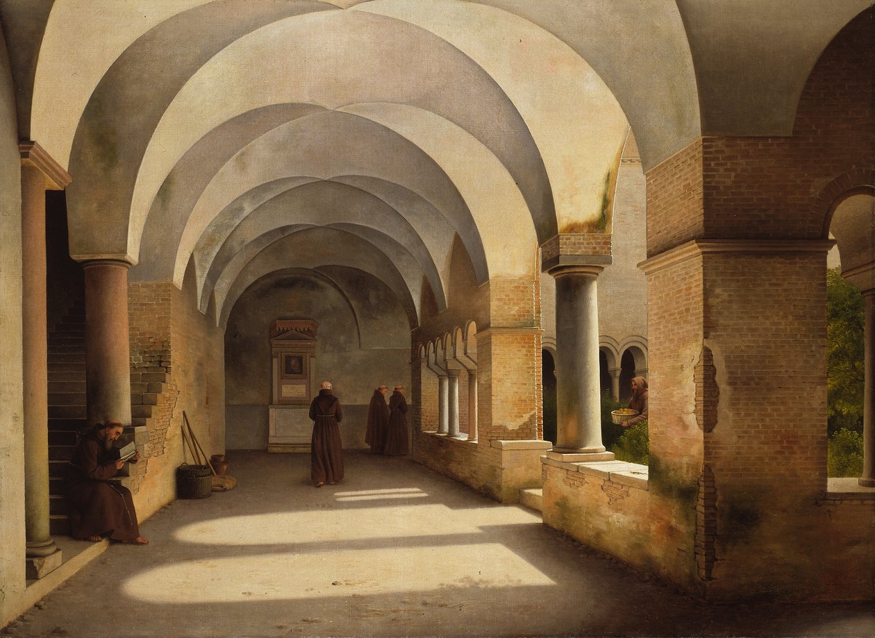 Die Kreuzgänge, San Lorenzo fuori le mura von Johan Fredrik Eckersberg