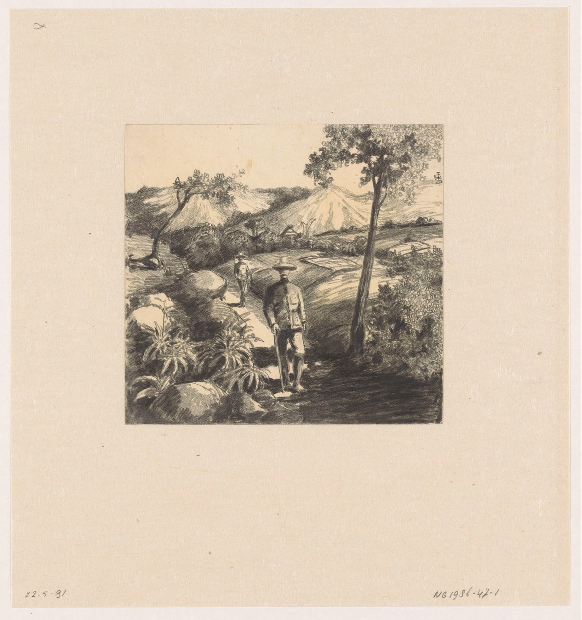 Zwei Soldaten von Johan Gerard Sinia