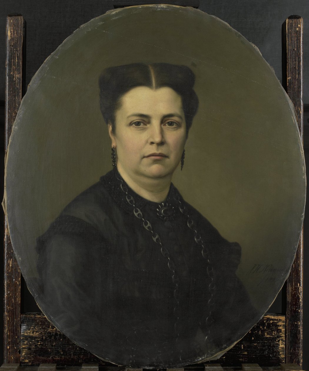 Jeanette Antoinette Pietermaat (1818-70). Ehefrau von Pieter Mijer von Johan Heinrich Neuman (signed by artist)