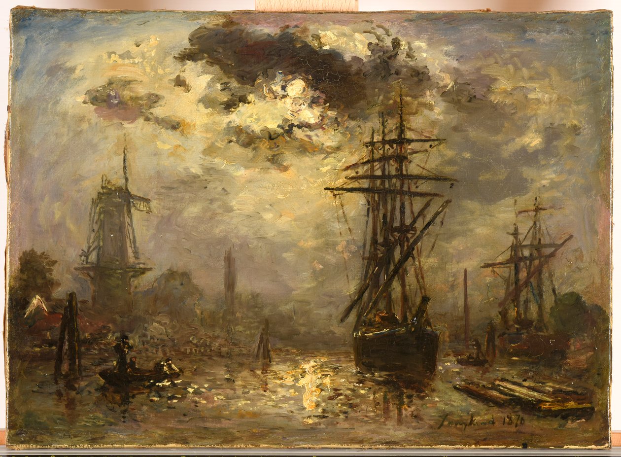 Die Mühlen von Rotterdam von Johan Jongkind