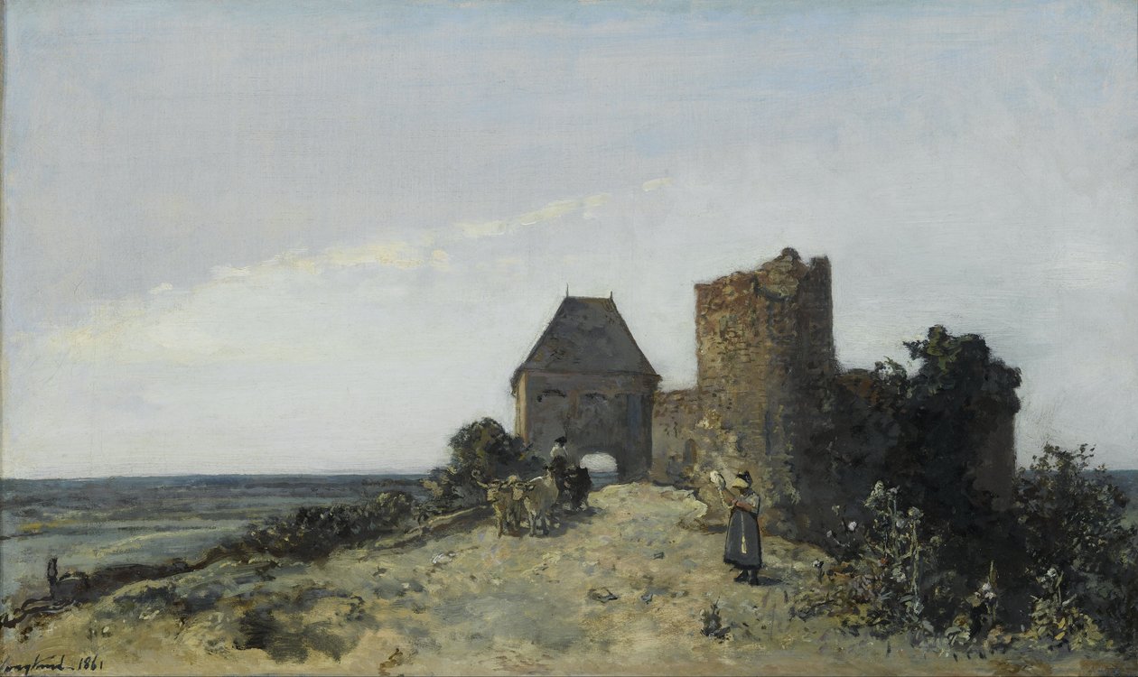 Ruinen des Schlosses Rosemont von Johan Jongkind