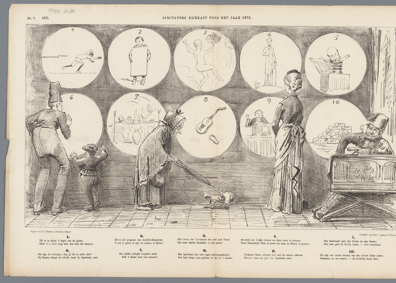 Zuschauerkasten für das Jahr 1875 von Johan Michaël Schmidt Crans