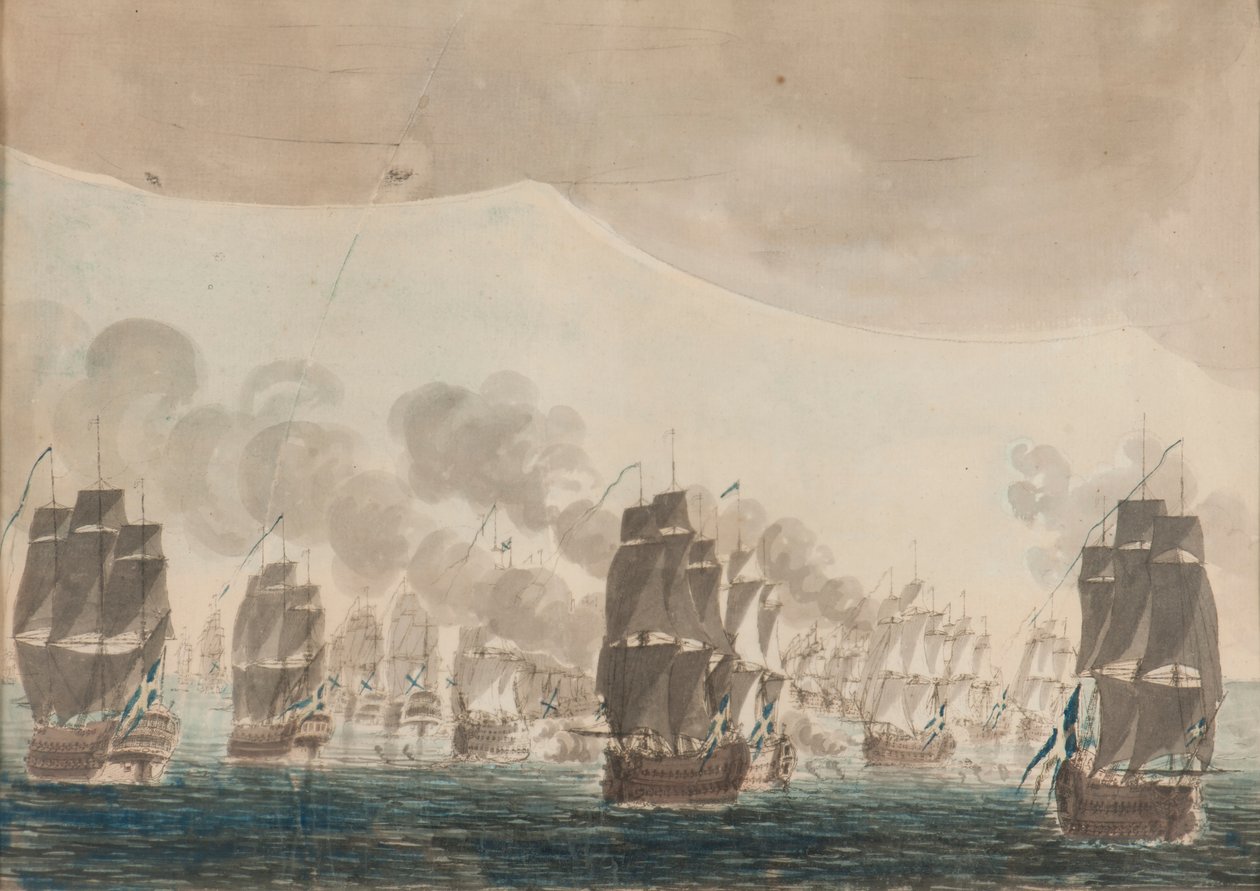 Die Seeschlacht von Öland am 26. Juli 1789 von Johan Petter Cumelin