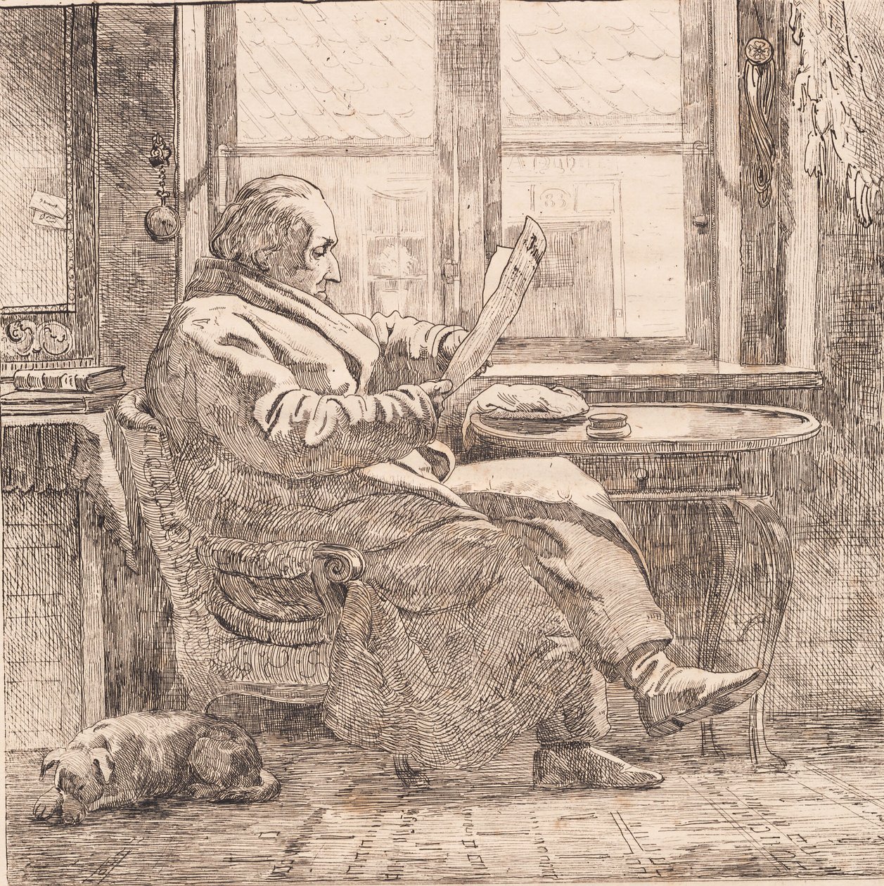 Justizrat Emanuel Bonnevie von Johan Thomas Lundbye