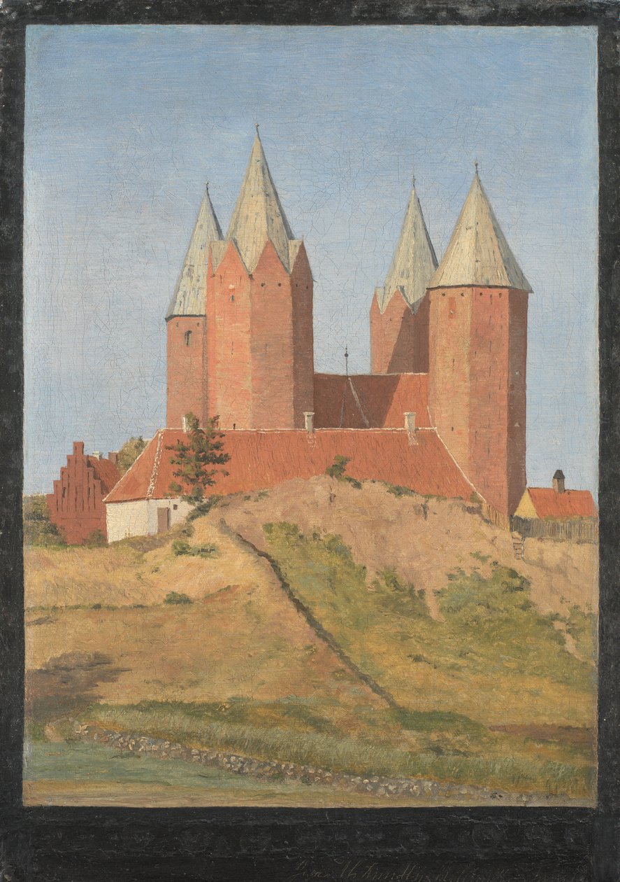 Kirche von Kalundborg von Johan Thomas Lundbye