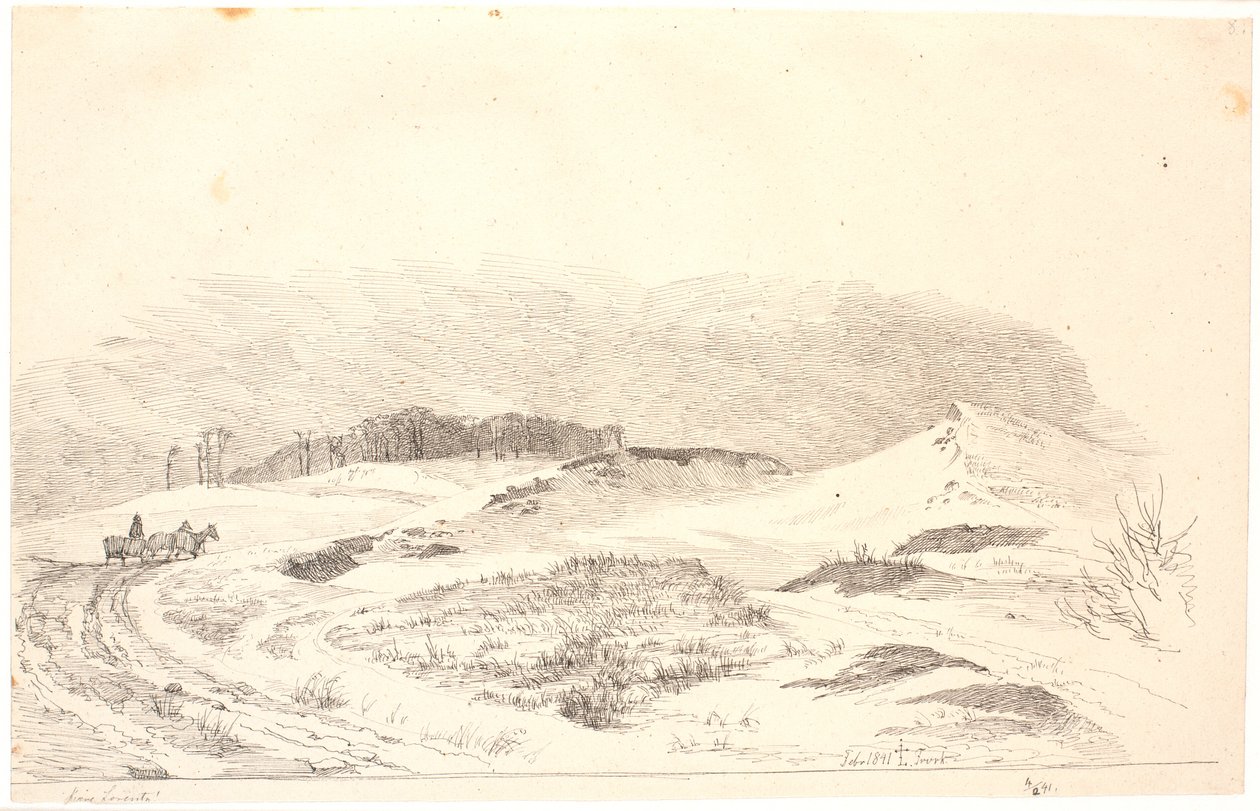 Winterlandschaft in nordseeländischem Charakter von Johan Thomas Lundbye