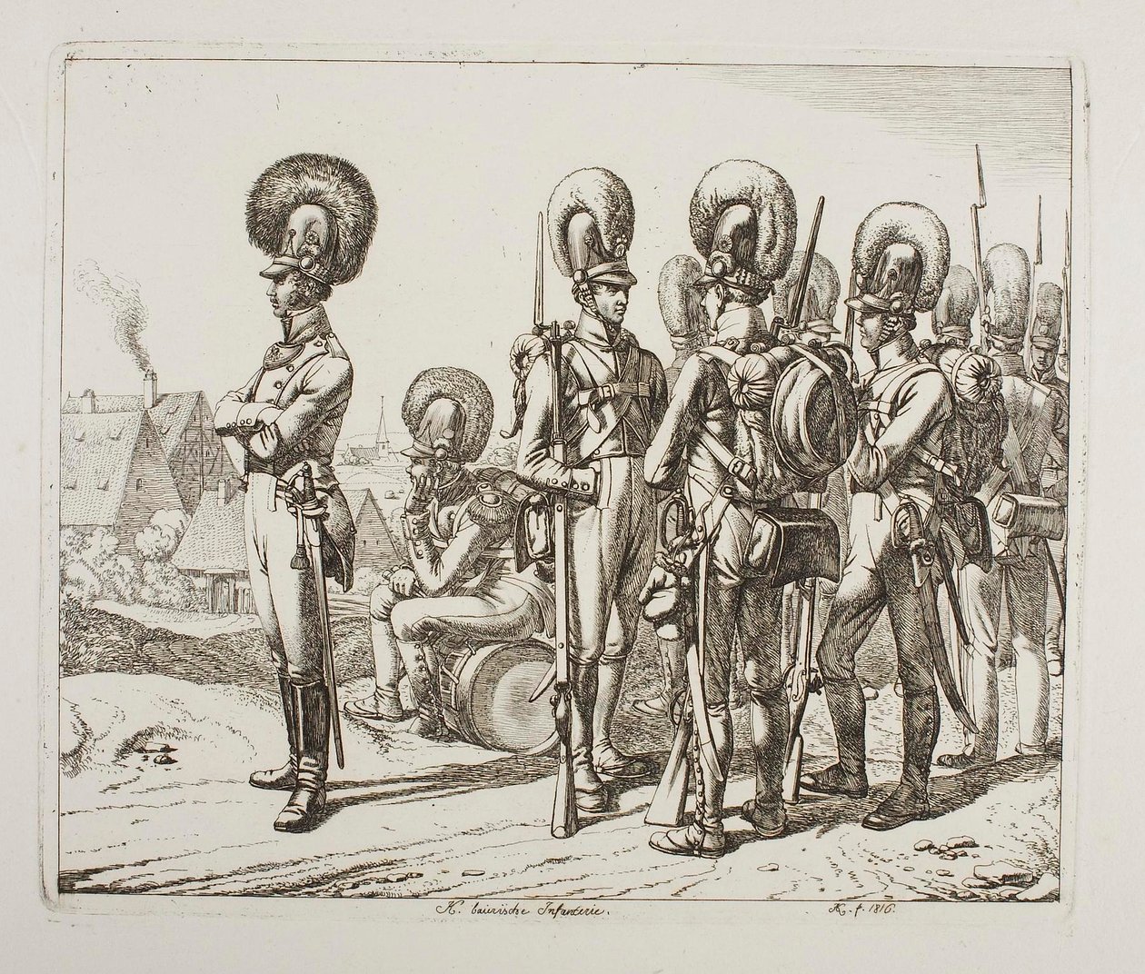 Bayerische Infanteristen von Johann Adam Klein