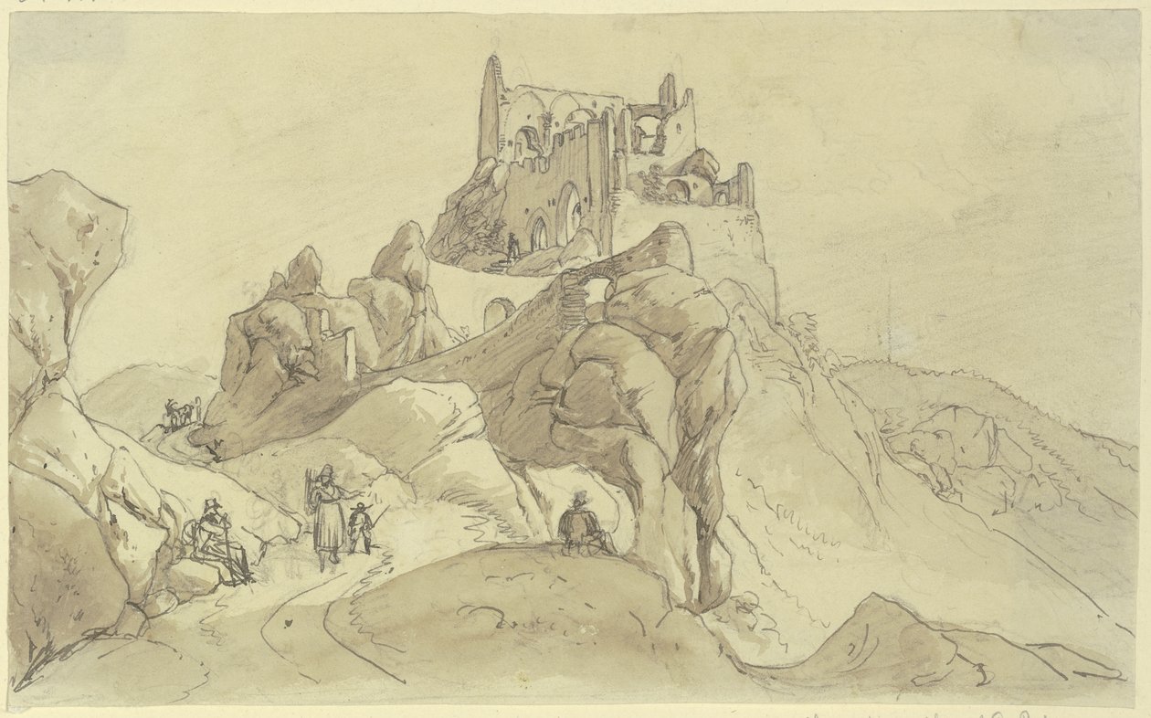 Burgruine von Johann Adam Klein