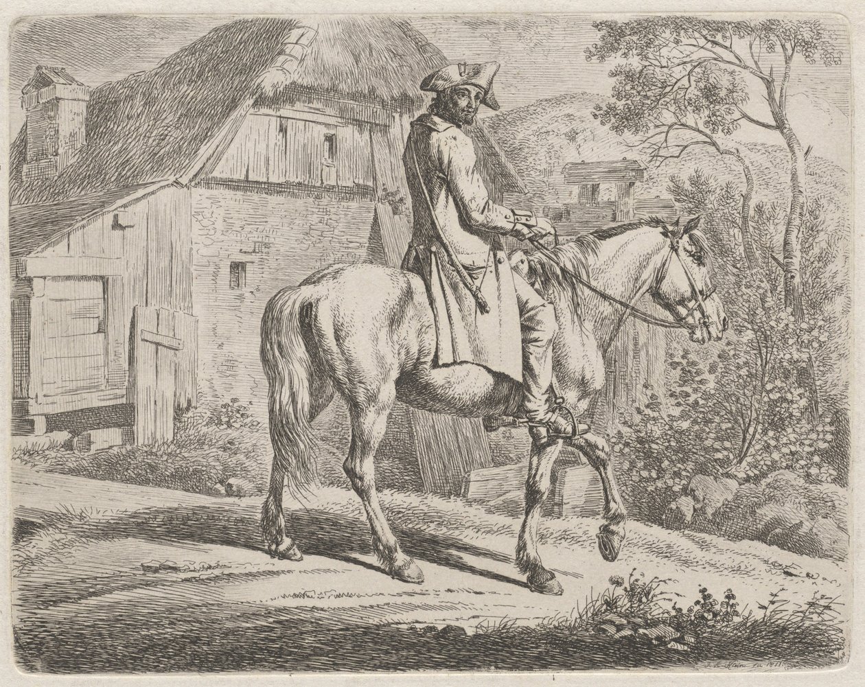Viehändler zu Pferd von Johann Adam Klein