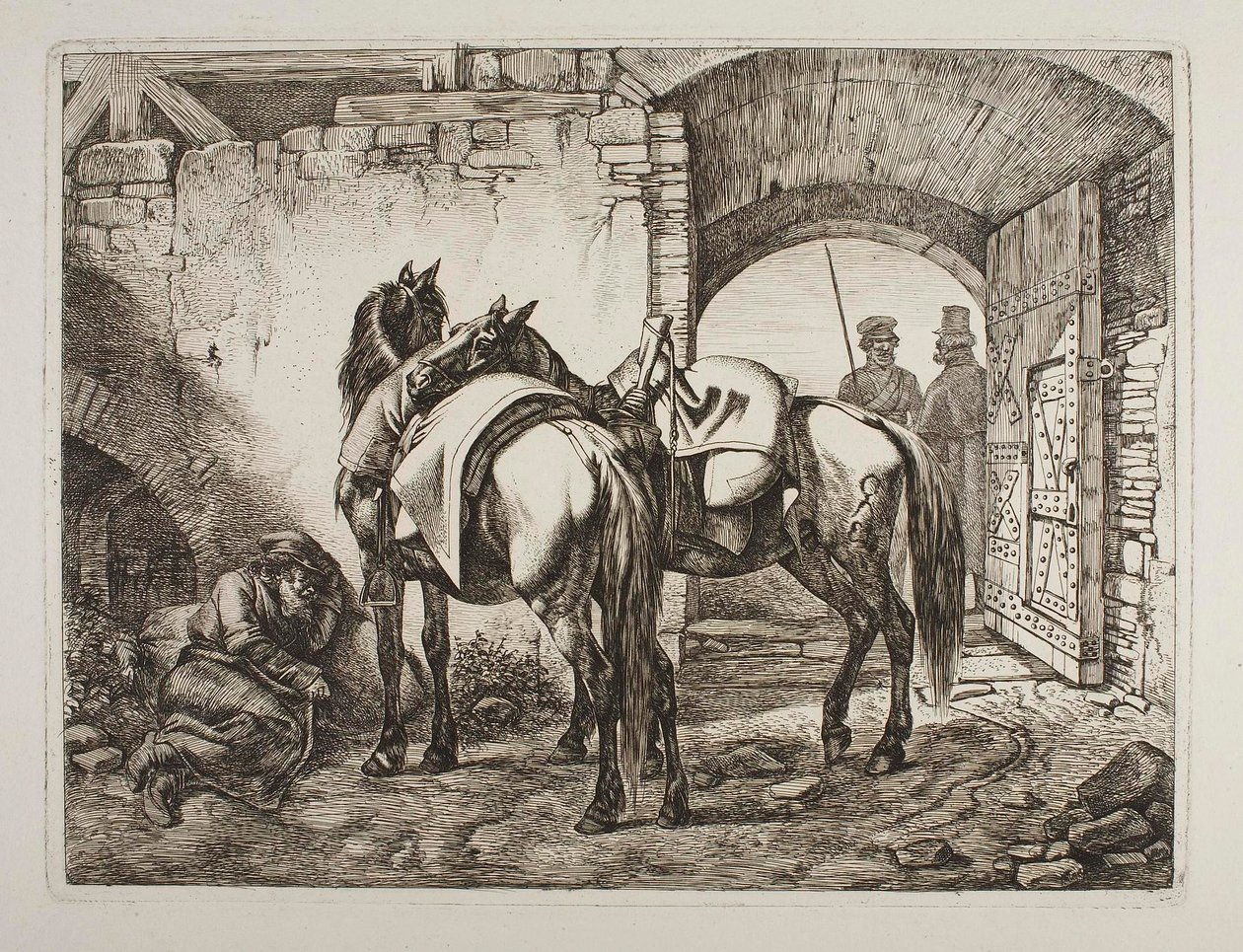 Kosakenpferde von Johann Adam Klein