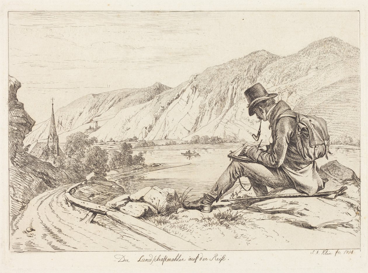 Der Landschaftsmaler auf der Reise von Johann Adam Klein