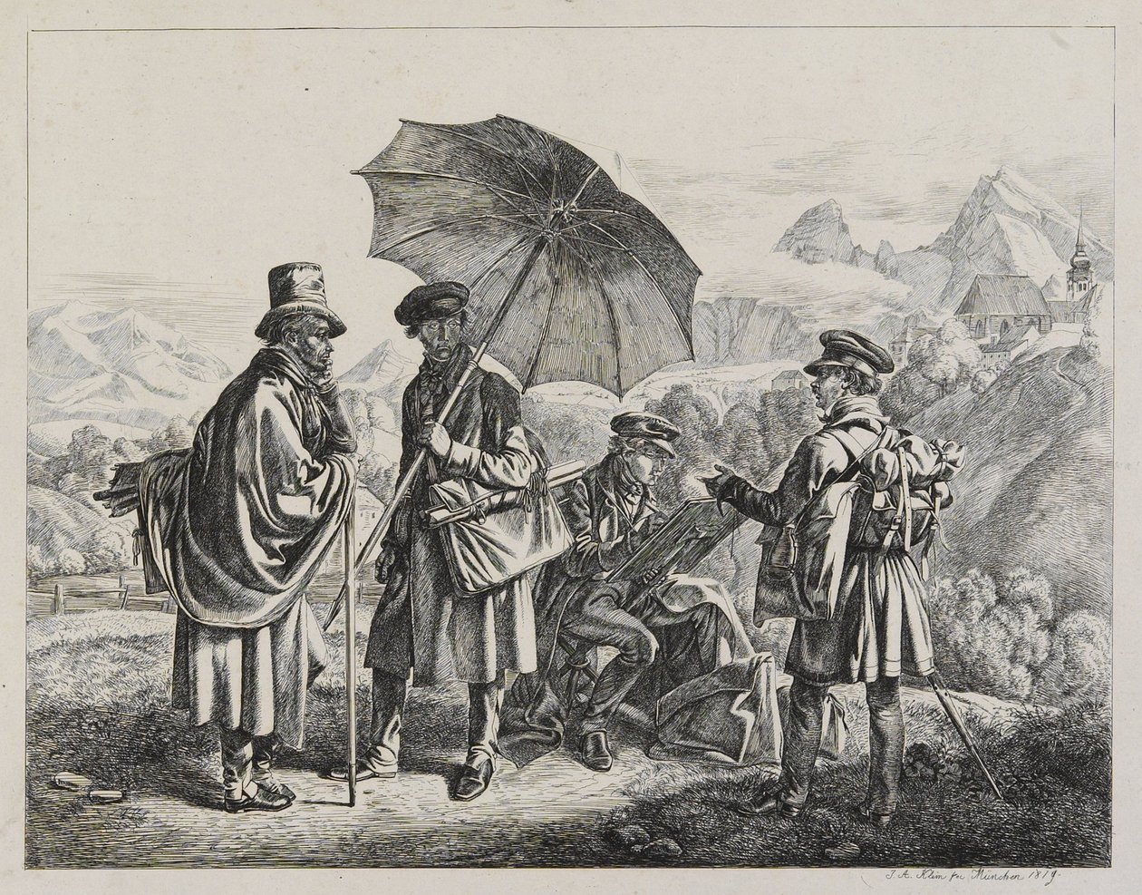 Die Maler auf Reisen von Johann Adam Klein
