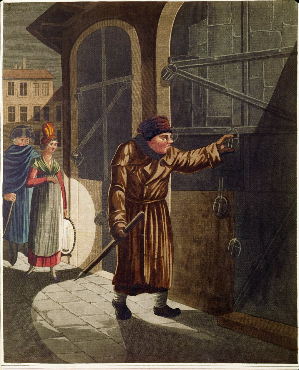 Der Nachtwächter, aus einer Serie von Wiener Typen