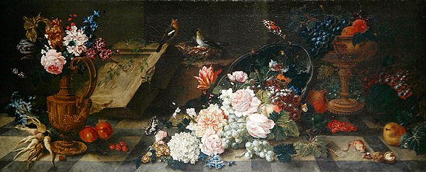 Stillleben mit Blumen und Früchten, ca. 1785-87 von Johann Amandus Winck
