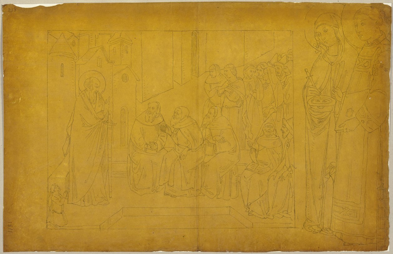 Aus: Sammlung von Umrissen und Durchzeichnungen, Band 5, Blatt 61 von Johann Anton Ramboux