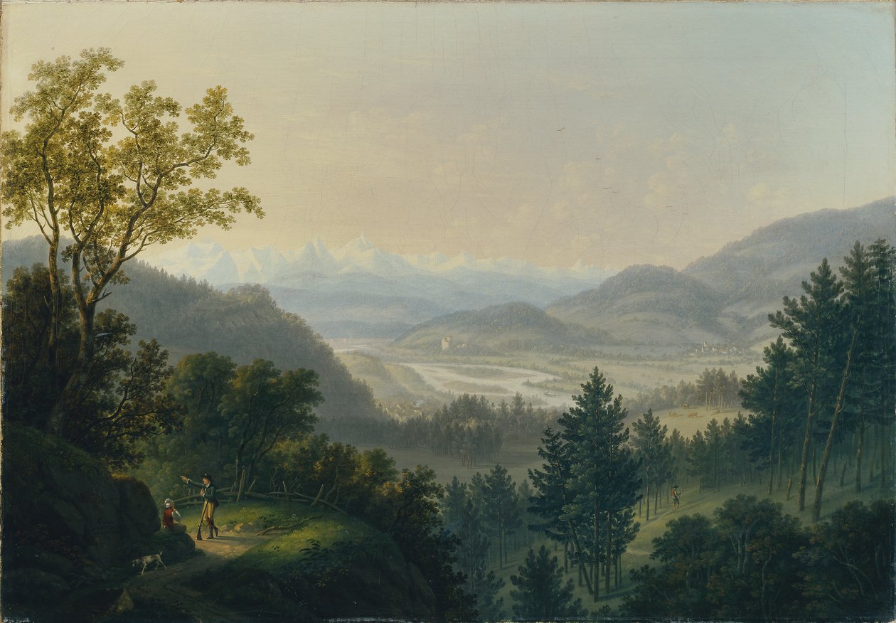 Umgebung der Ruine Habsburg von Johann Caspar Rahn