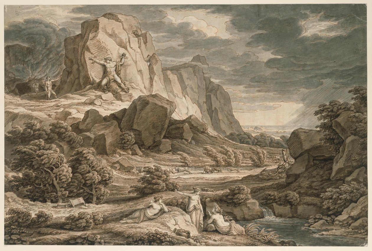Heroische Landschaft mit Prometheus von Johann Christian Reinhart
