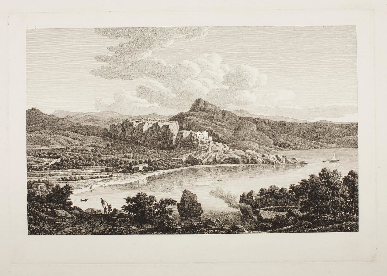 Aussicht auf die Ruinen von Karthaea auf der Insel Keos von Johann Christian Reinhart