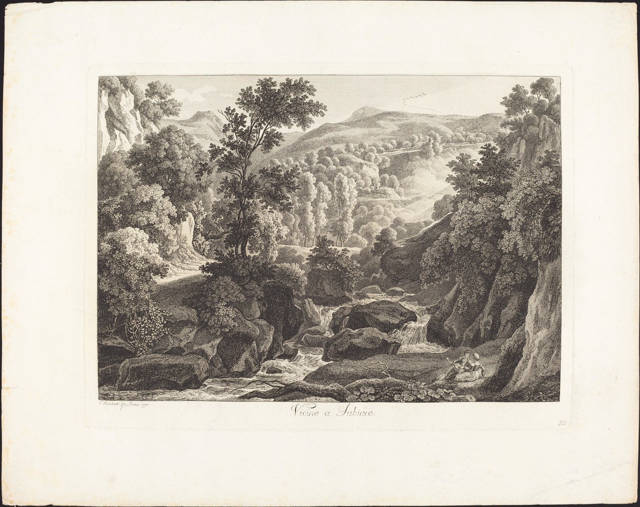 In der Nähe von Subiaco von Johann Christian Reinhart