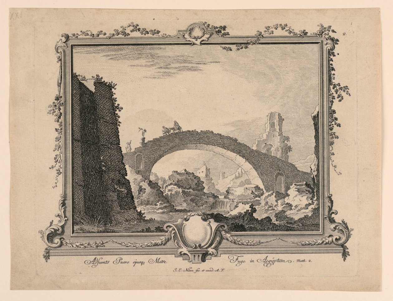 Adsumto Puero Ejusq Matre Fuge in Aegyptum von Johann Esaias Nilson
