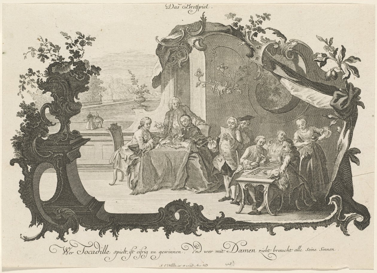 Das Brettspiel von Johann Esaias Nilson