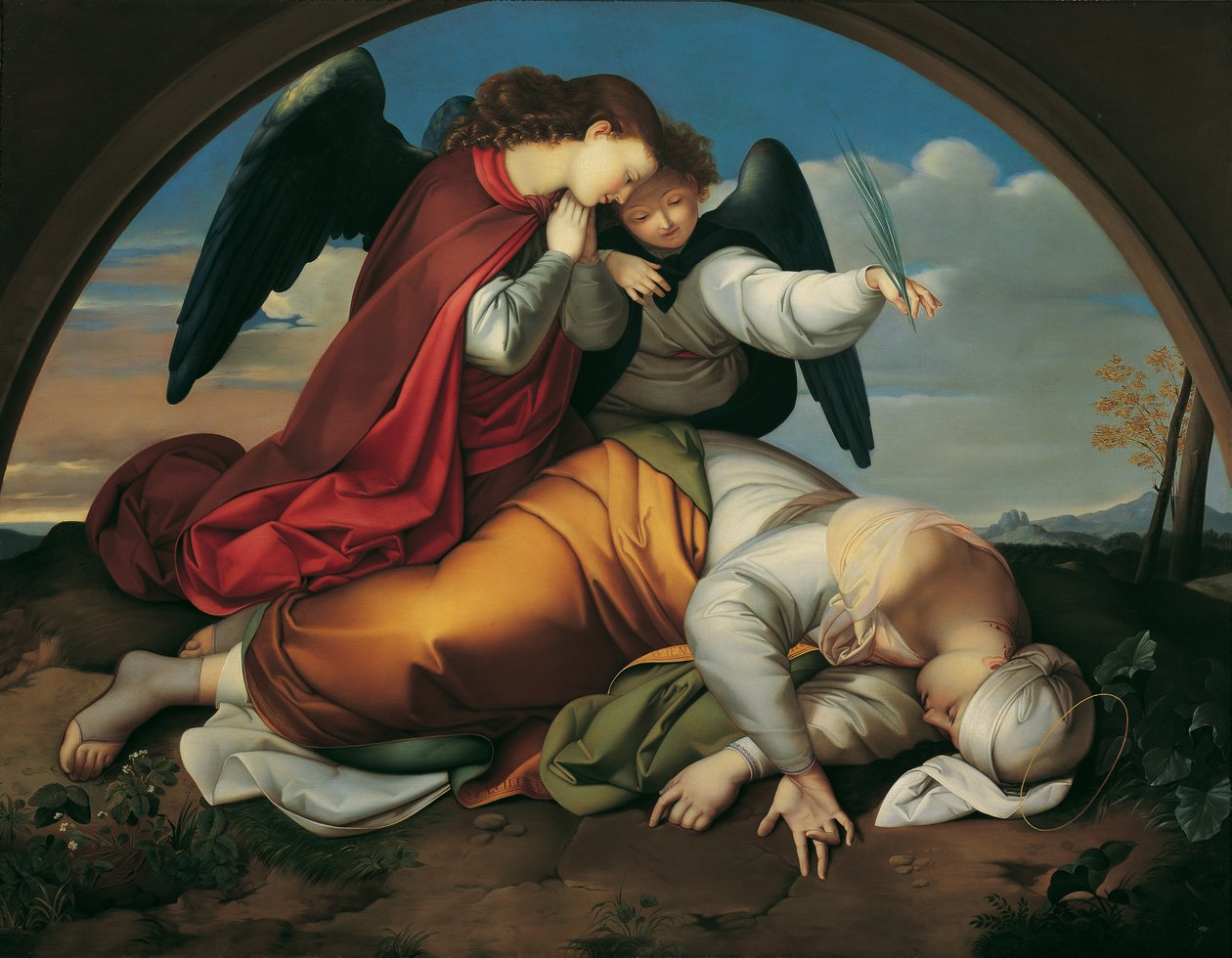 Die tote heilige Caecilia (Wiener Fassung) von Johann Evangelist Scheffer von Leonhardshoff