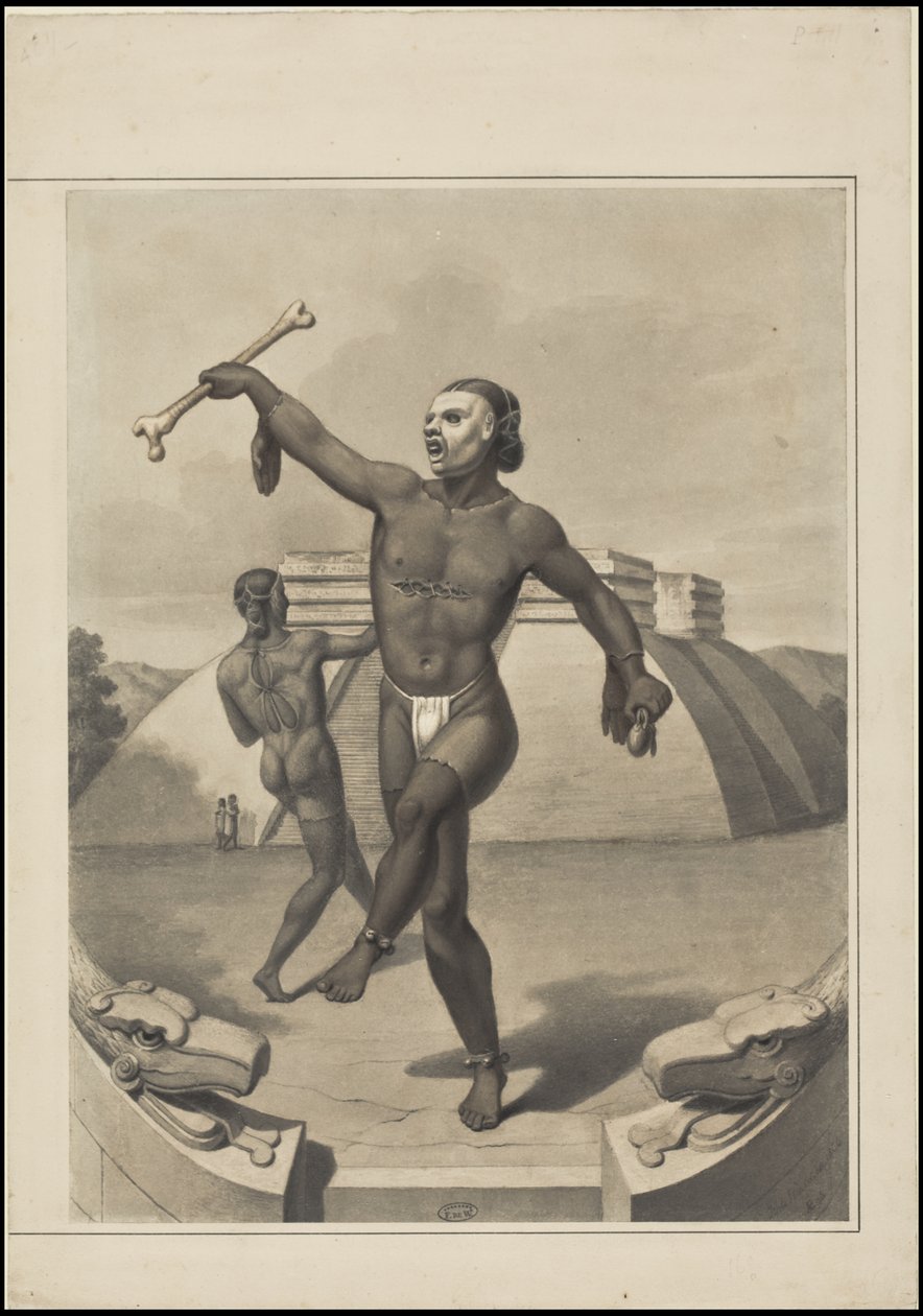 Eine Sammlung von Waldecks Originalkunstwerken aus Mesoamerika, Box 10 von 22 von Johann Friedrich Maximilian von Waldeck