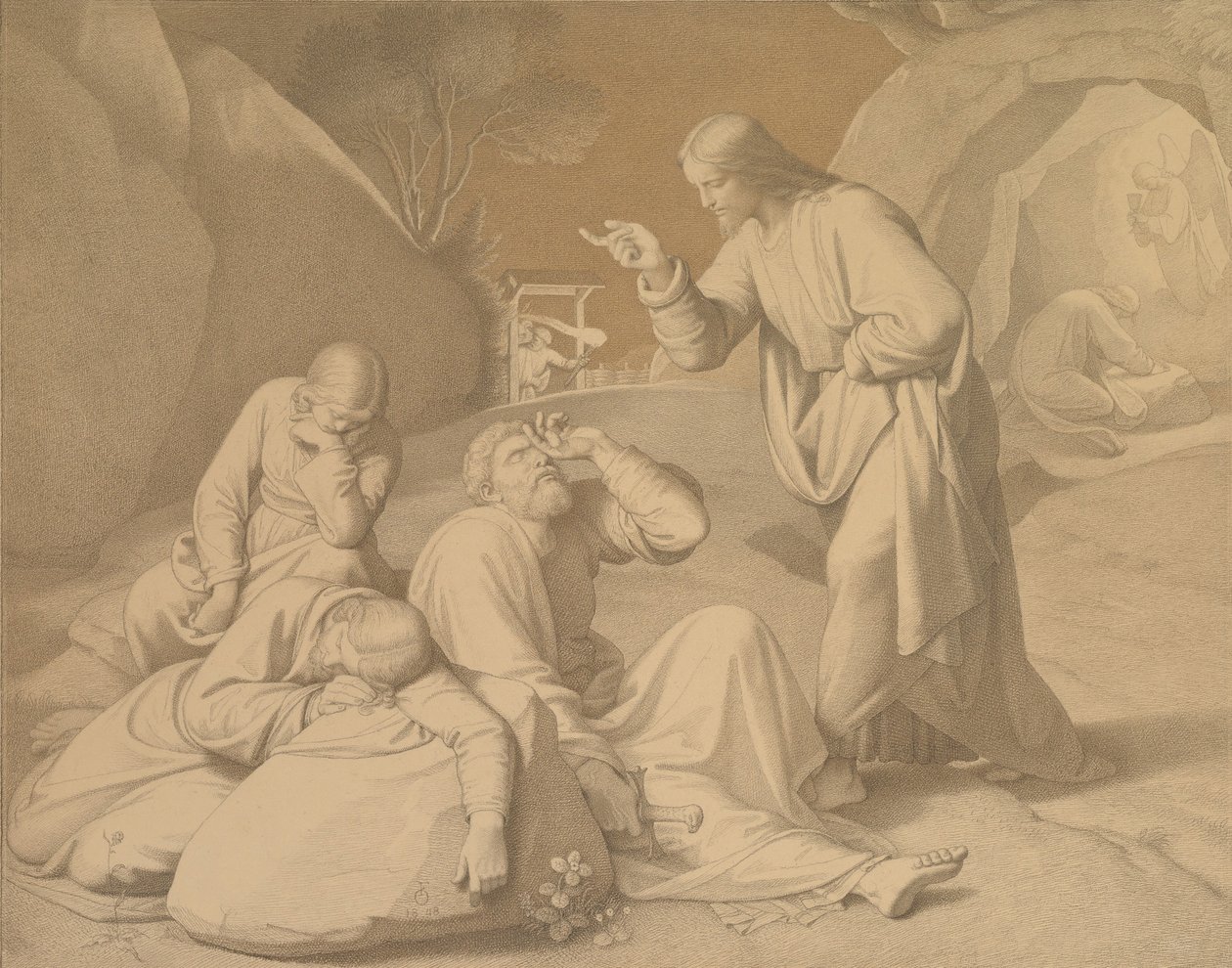 Christus im Garten Gethsemane, 1848 von Johann Friedrich Overbeck