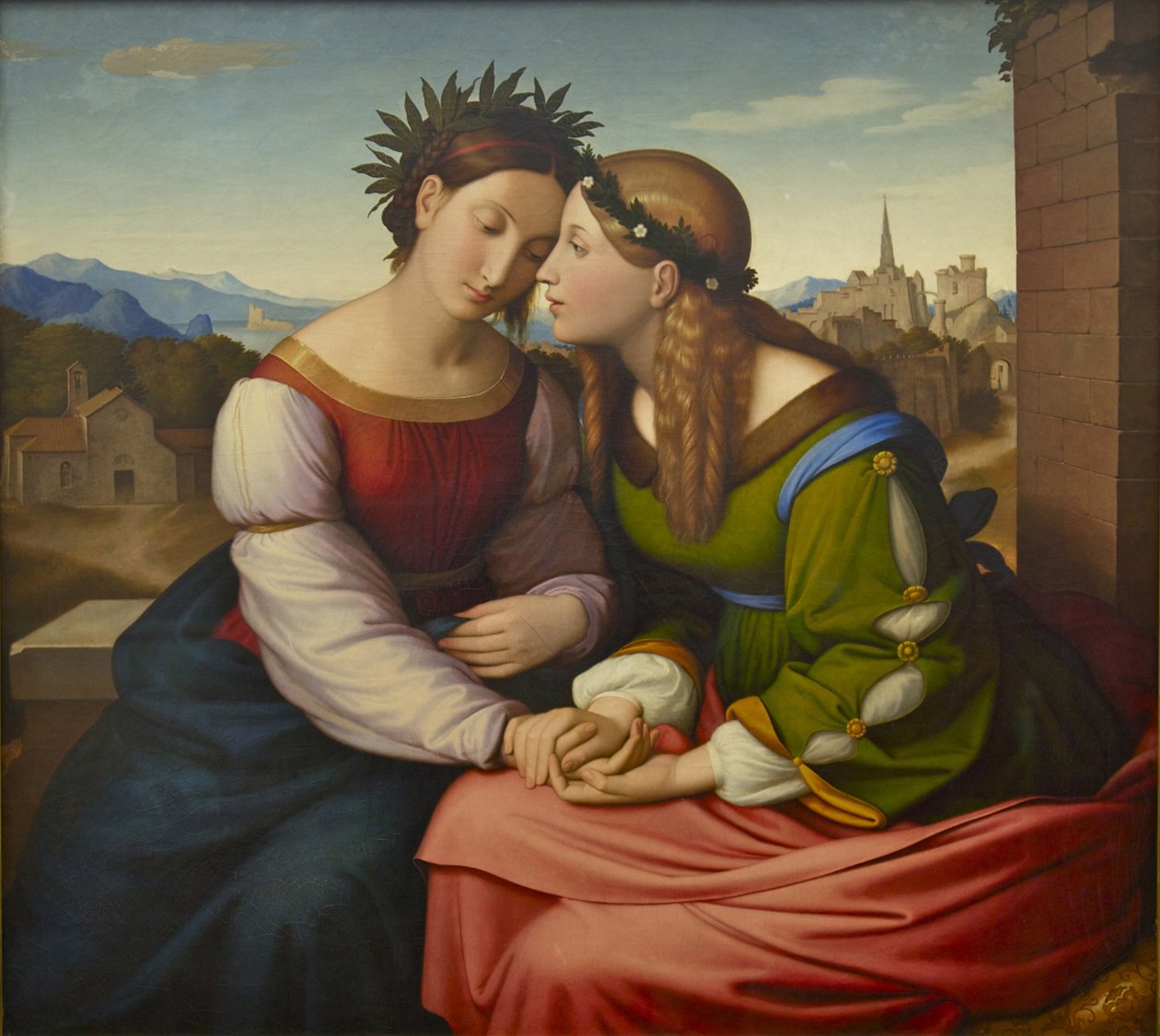 Italia und Germania Sulamith und Maria, 1828 von Johann Friedrich Overbeck