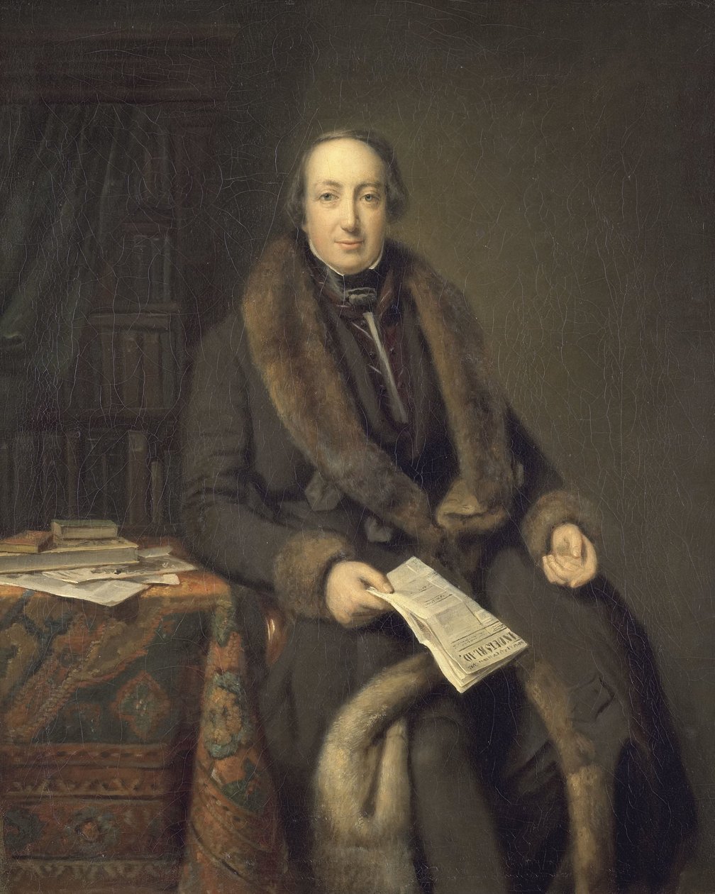 Pieter Arnold Diederichs (1804-74). Buchhändler in Amsterdam und Gründer des Algemeen Handelsblad im Jahr 1828 von Johann Georg Schwartze (attributed to)