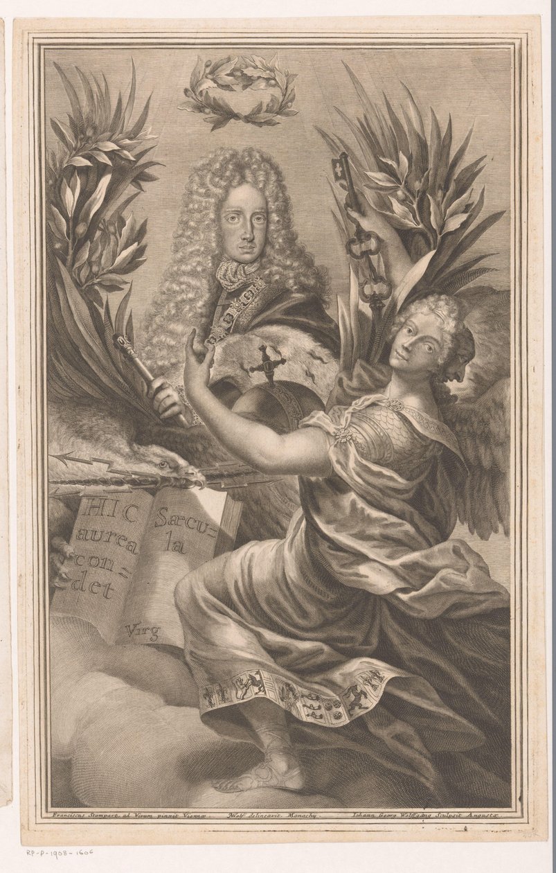 Porträt eines Fürsten, möglicherweise Karl VI., Kaiser des Heiligen Römischen Reiches von Johann Georg Wolffgang