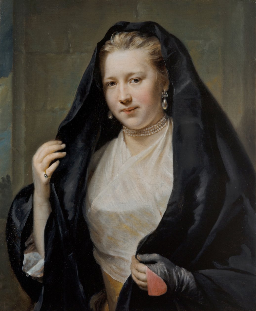 Porträt einer eleganten Dame von Johann Georg Ziesenis