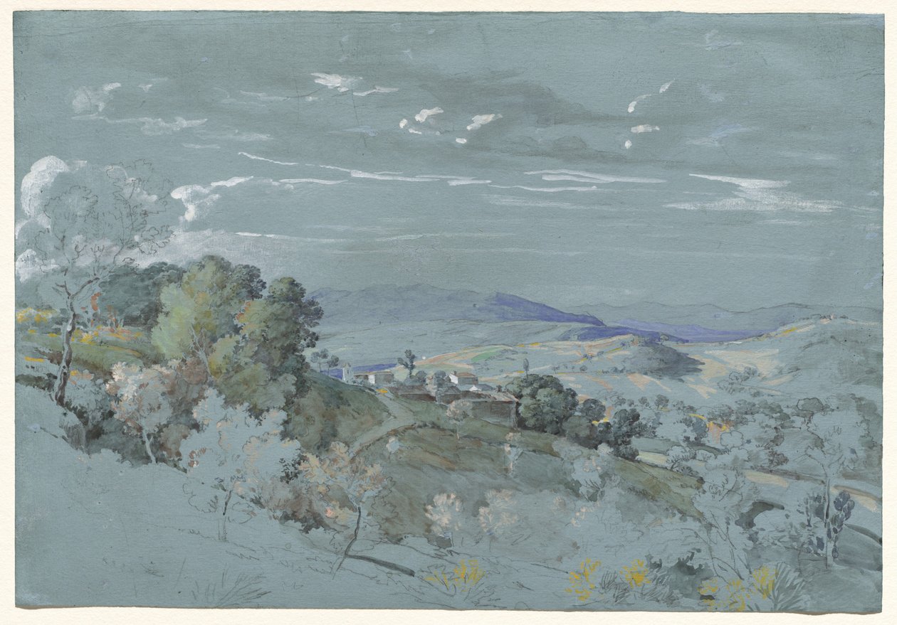 Die Hügel von Umbrien bei Perugia von Johann Georg von Dillis