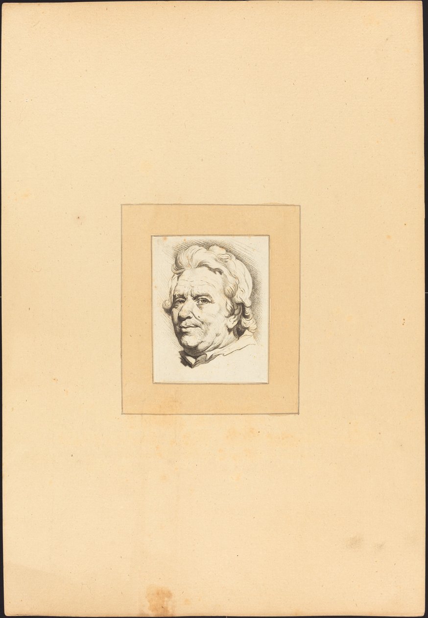 Kopf eines Mannes von Johann Gottlieb Prestel after Anton Joseph Prenner