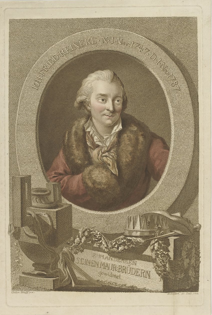 Porträt von Johann Friedrich Reinecke 1745-1787, 1788 von Johann Gottlob Seyffert