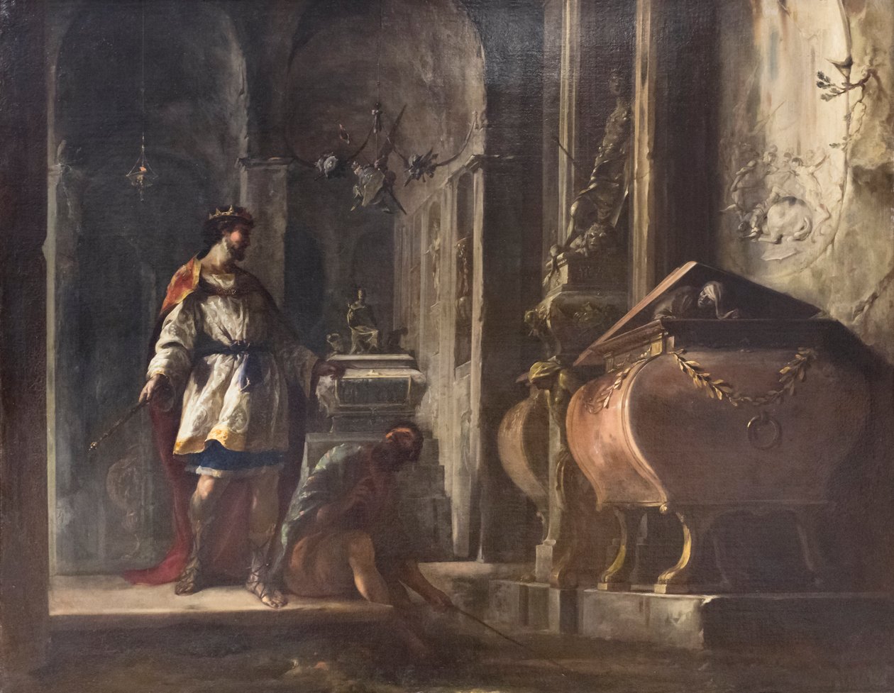 Saul und die Hexe von Endor von Johann Heinrich Schonfeldt